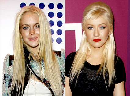Lindsay Lohan, Christina Aguilera Lindsay Lohan, Christina Aguilera